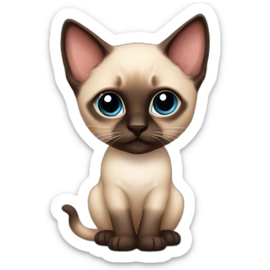 siamese kitten sticker