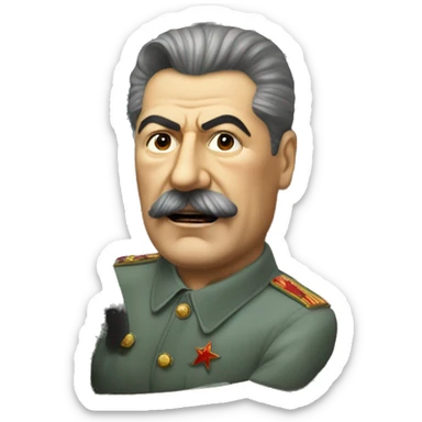 Joseph Stalin in a car sticker