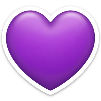heart emoji with red outline and purple fill sticker