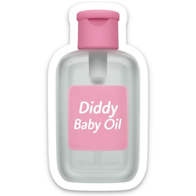 diddy baby oil sticker