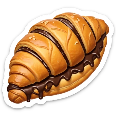 Croissant de chocolate  sticker