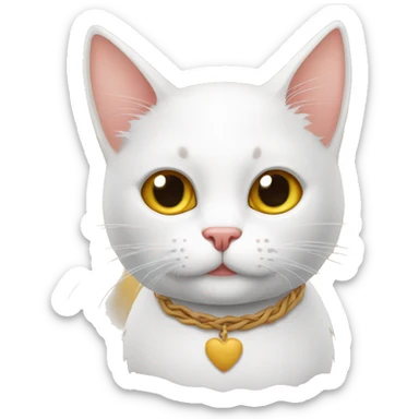 Gato com chifre na cabeça  sticker