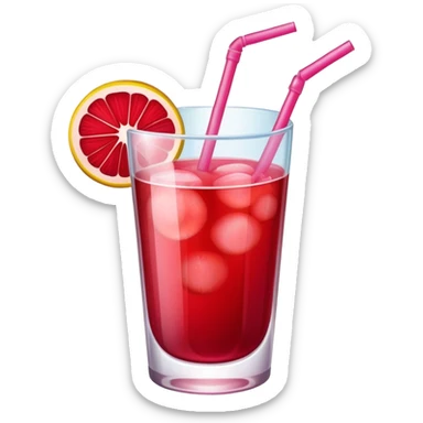 Glad of red fruit punch  sticker