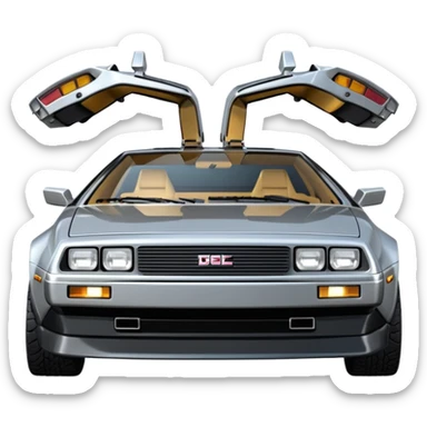 DeLorean DMC-12 doors down sticker