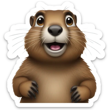 groundhog sticker