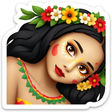 Flower-Crowned Dancer sticker
