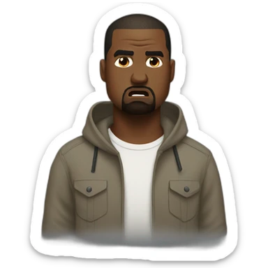 Kanye west angry sticker