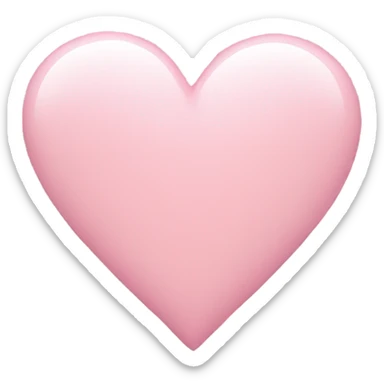 Light pink heart sticker