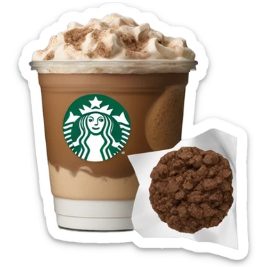Mocha cookie crumble Starbucks coffee sticker