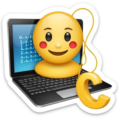 Emoji for a website called ConvertCase.dev, it is a string case converter for programmers sticker