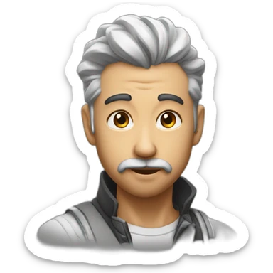 Sadyr Japarov sending air kiss sticker