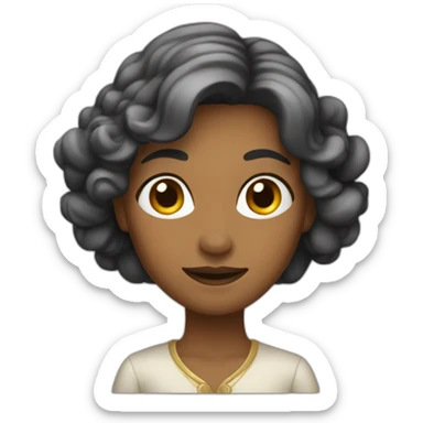 femme châtain 40 ans sticker