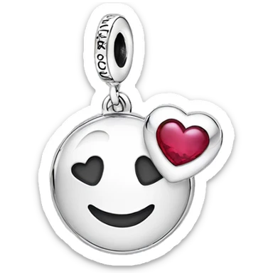 Pandora charms with heart sticker