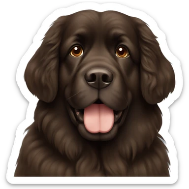 brown newfoundland  sticker