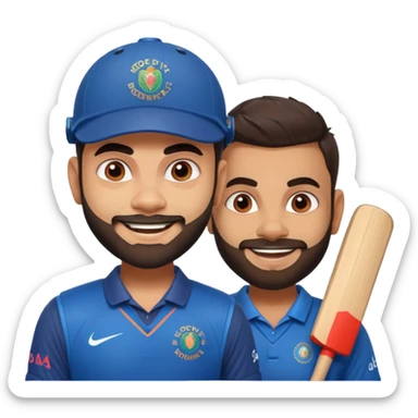 Virat Kohli and rohit sharma  sticker