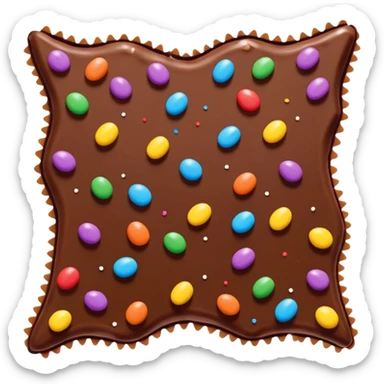 Broken Chocolate Bark with Sprinkles sticker