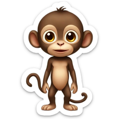 Dakin baby monkey sticker