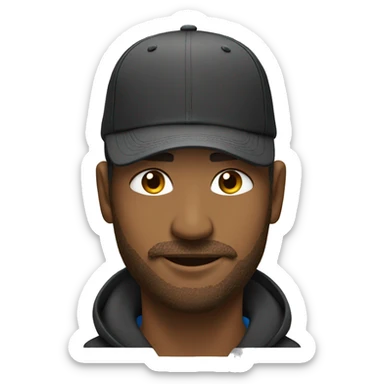 A guy taking his hat off out of respect sticker