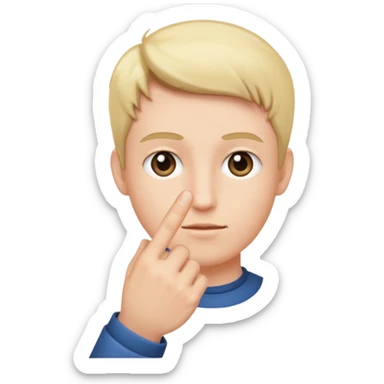 In the fourth image in the right hand of person there should be only the index finger upward sticker