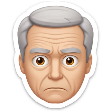 frustrated male aged 58 emoji sticker