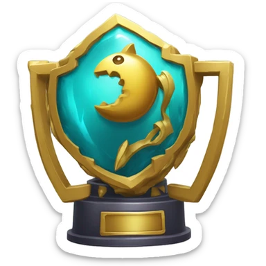 Trophée jeux vidéo fortnite  sticker