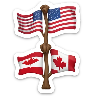 Usa and Canadá  sticker