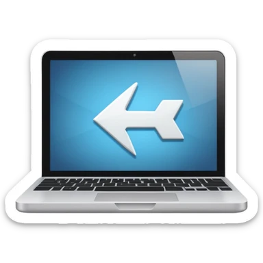 the cursor on the computer sticker