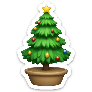 Christmas tree sticker