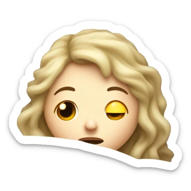 Chica enferma  sticker