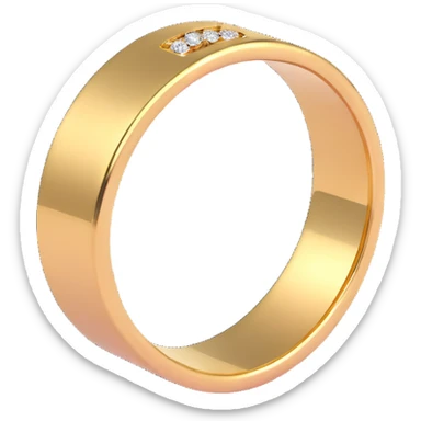 Gold ring from Sonic the Hedgehog game sticker
