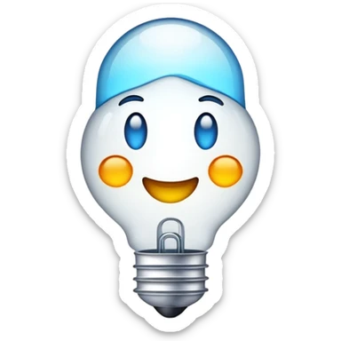 Emoji da lâmpada da enfermagem  sticker