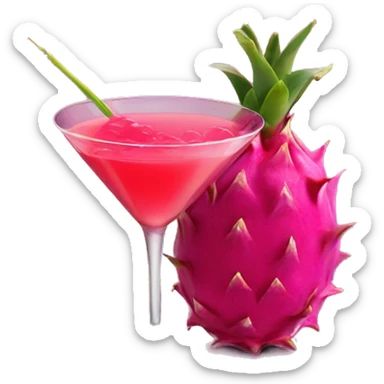 dragonfruit martini  sticker