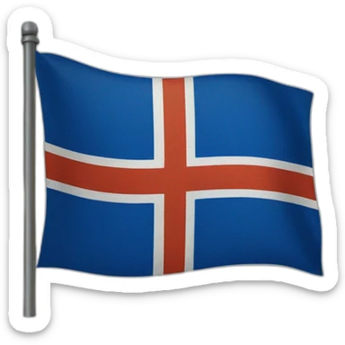 icelandic flag sticker