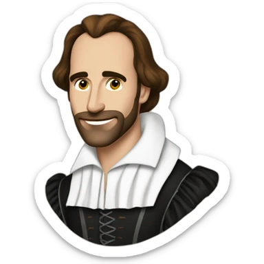 joseph fiennes as william shakespeare sticker