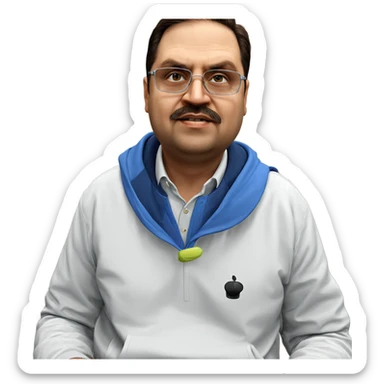 realistic portrait of a man sticker