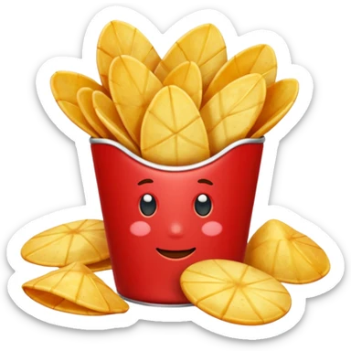 Chips Red
 sticker