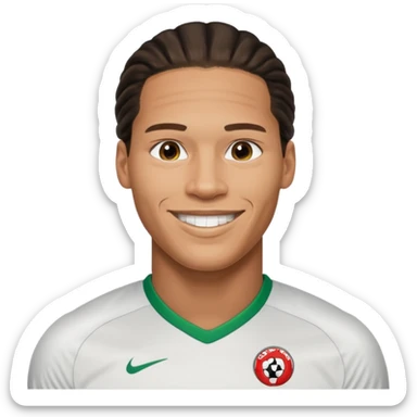 Football player Virgil van dijk empji sticker