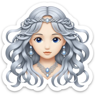 Moonlit weaves sticker