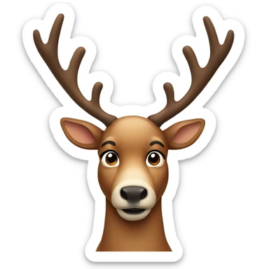 Reindeer sticker