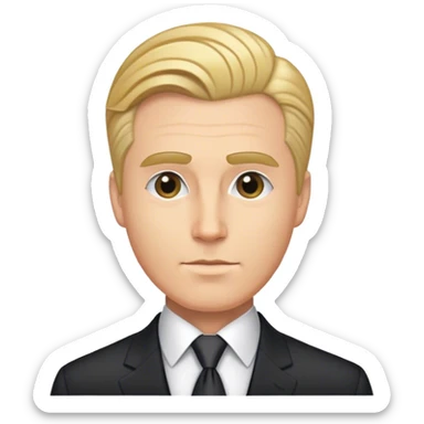 A very realistic Trump as in the photo in real life sticker