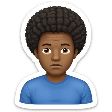 hombre afroamericano cansado de correr  sticker