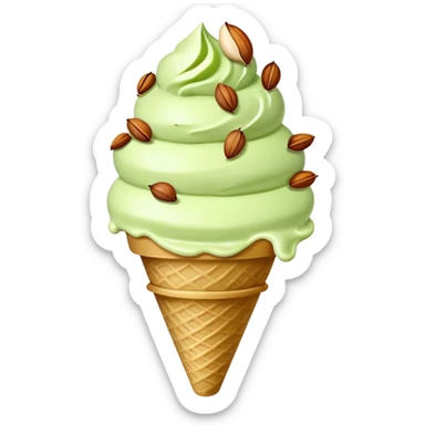 pistachio ice cream  sticker