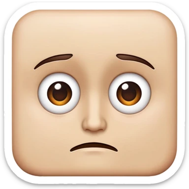 puzzled face sticker