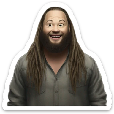 Bray Wyatt in a creepy room sticker