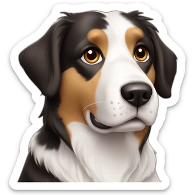 border-collie-cross-beagle-white caramel-with-no-white-markers-and-has-shorter-hair sticker