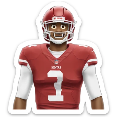 Jalen hurts full body sticker