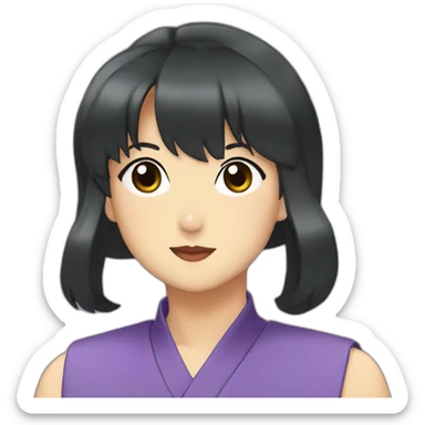 Ranma 1/2 anime girl sticker