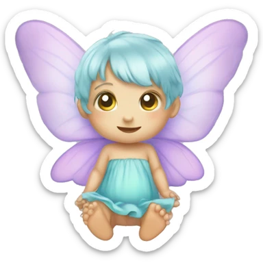 Baby fairy sticker