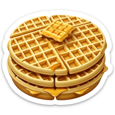 Waffle fries sticker