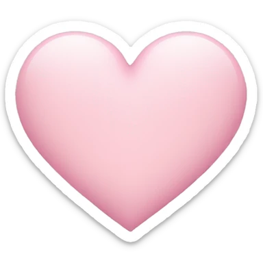 Light pink heart sticker